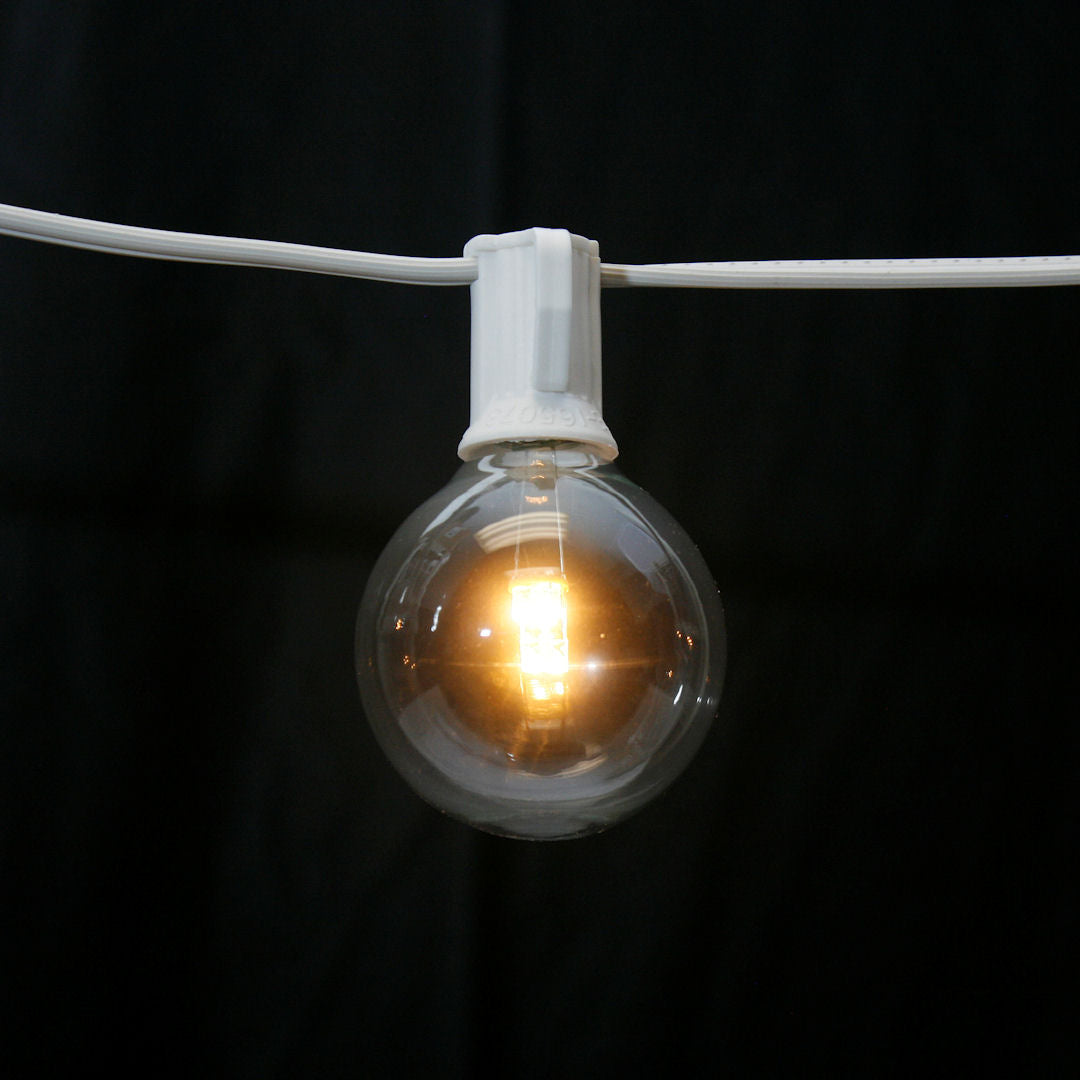 Sival LED G50 Globe Bulb, Glass, Warm White, 0.6W - (Candelabra Base/E12), 25-Pack