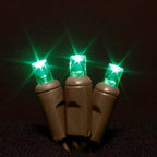 Sival LED 50-Light Polka Dot (5mm) Co-Axial Christmas Light String, 6" Spacing, Brown Wire, Multi (R/Y/O/B/G), 1-Pack