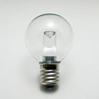 Sival LED Premium G40 Globe Smooth Plastic Party Bulb, 2 SMD LEDs, 0.8W, Warm White (2300K), E17 Intermediate Base, 25-Pack