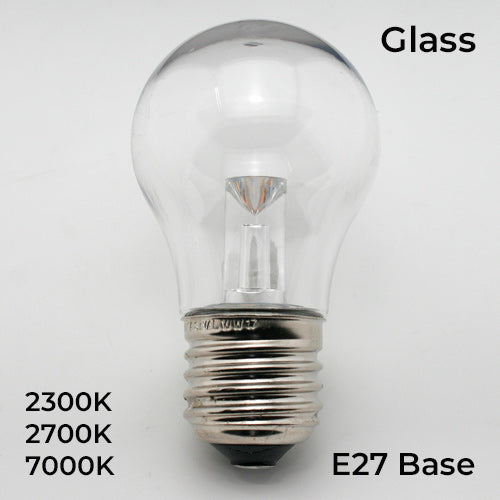 Sival LED Premium A15 Glass Party Bulb, 0.8W, Cool White or Warm White - (Medium Base/E27), 20-Pack