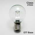 Sival LED Premium G40 Globe Glass Party Bulb, 2 SMD LEDs, 0.8W, Warm White (2700K) - (Intermediate Base/E17), 25-Pack