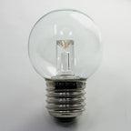 Sival LED Premium G50 Globe Glass Party Bulb, 0.8W, E27 Medium Base, Warm White (2700K), 25-Pack