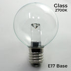 Sival LEDTGG5017WW27-20 G50 glass LED globe bulb 0.8W E17 warm white 2700K