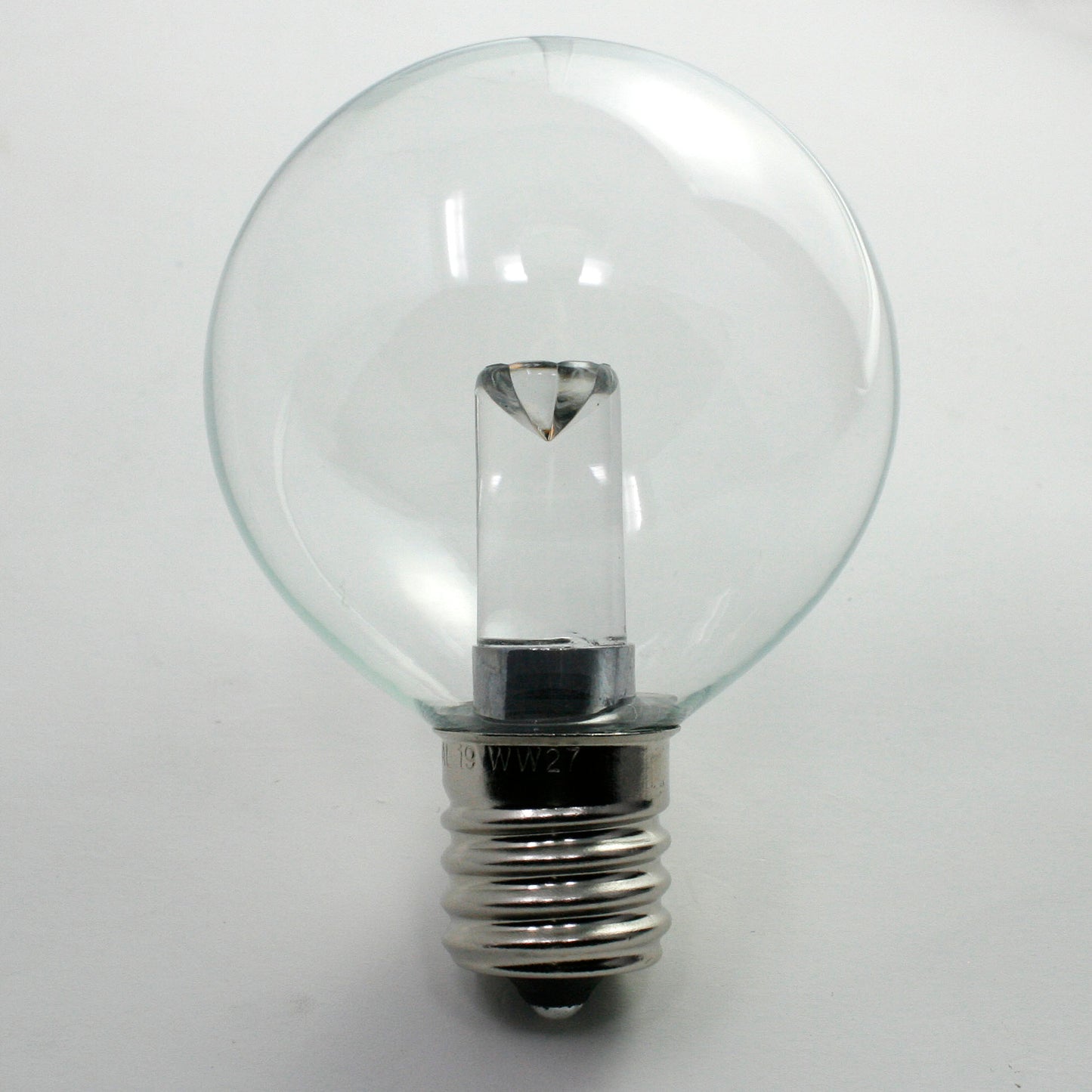 Sival LED Premium G50 Globe Glass Party Bulb, 2 SMD LEDs, 0.8W, Warm White (2700K) - (Intermediate Base/E17), 25-Pack