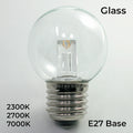 Sival LED Premium G50 Globe Globe Glass Party Bulb, 0.8W, Cool White or Warm White - (Medium Base/E27) , 25 or 200 Bulbs