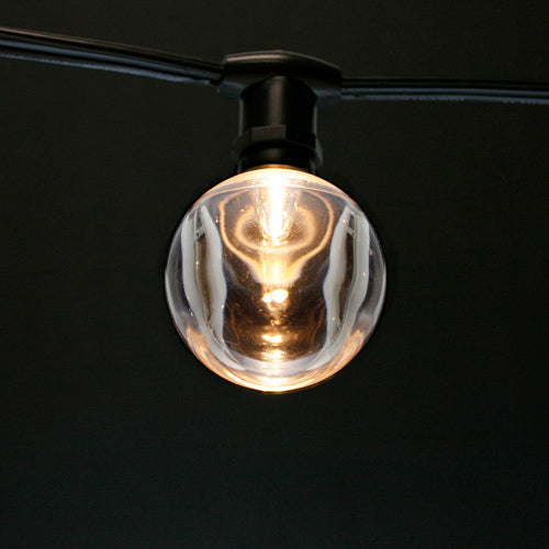 Sival LED G50 Smooth Plastic Globe Bulb, 2 SMD LEDs, 0.58W, Sun Warm White - (Candelabra Base/E12), 25-Pack