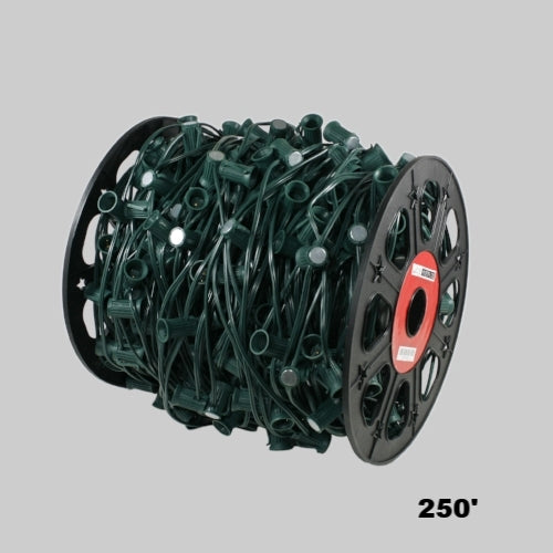 Sival 250 ft. C9 Magnetic Bulk Spool (Lite-Netics) - Green or White & 15" Spacing (E17/Intermediate Base)