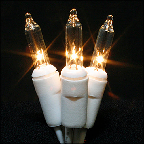 Sival Icicle Lights (Mini Style) - White Wire with Clear Bulbs (s), 20-String Pack