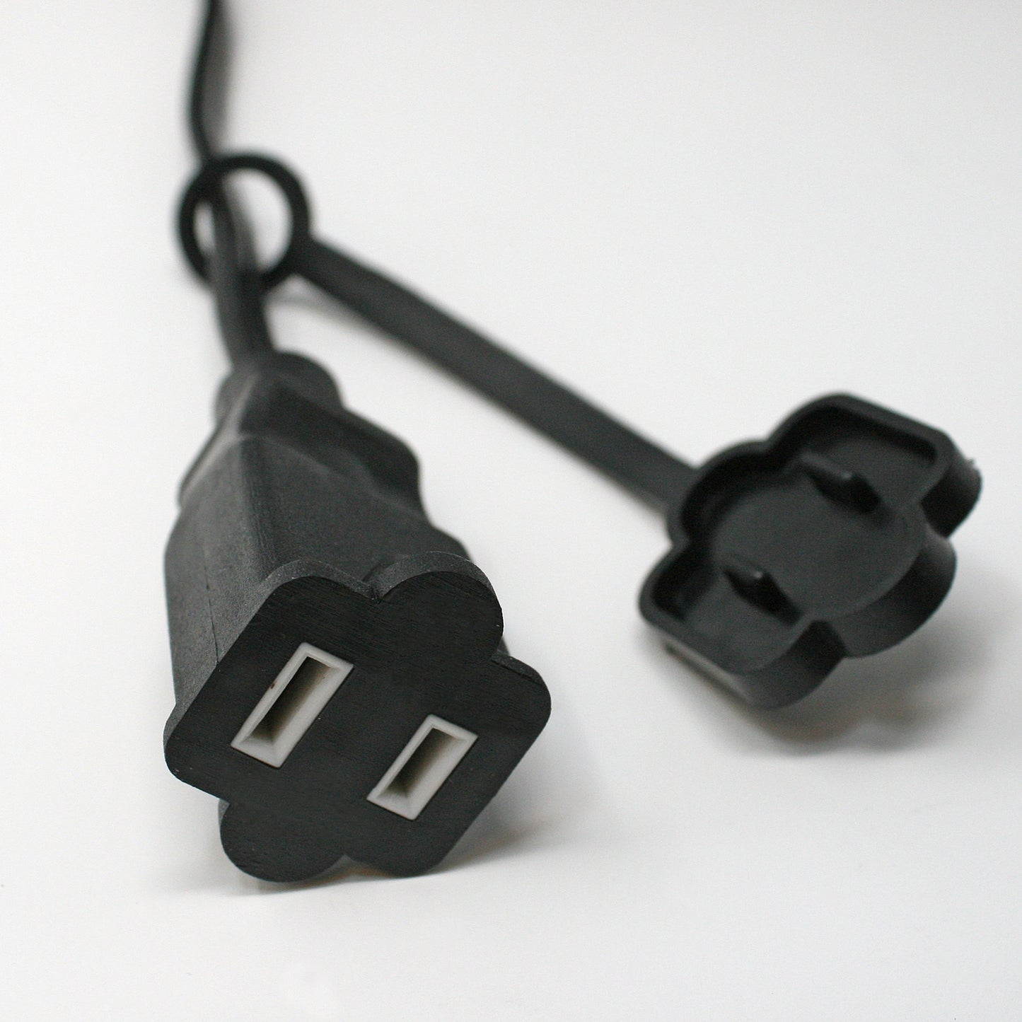 Sival Commercial-Grade Heavy-Duty Outdoor Light String, 48 ft, Medium Base (E26) - In-Line Sockets, END-to-END Connectable, Black or White (s), 8-String Pack
