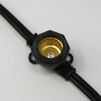 Sival Commercial-Grade Heavy-Duty Outdoor Bulk Spool, 330 ft, Intermediate Base (E17) - 264 Sockets, Black or White