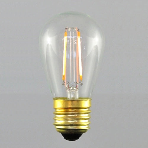 LED Filament Bulb, S14, 2200K, clear, glass, E27, 2W - (10 p