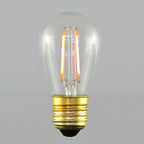 Sival LED Filament S14 Party Sign Bulb, 2W, Clear, Glass - (Medium Base/E27), 2200K, 25-Pack