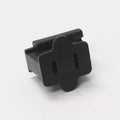 Sival SIPLGFBL2 female slip-in quick plug with cap SPT-2 black