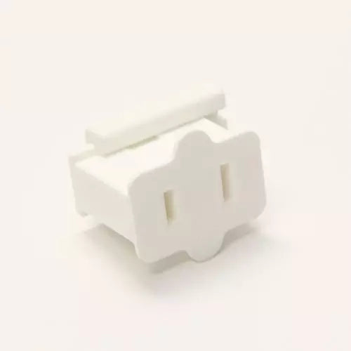 Female Slip In Quick Plug w/ Cap, white, UL, SPT-1