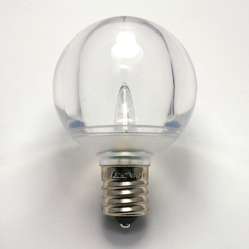 Sival LED G50 Smooth Plastic Globe Bulb, 3 SMD LEDs, 0.58W, Sun Warm White - (Intermediate Base/E17), 250-Pack