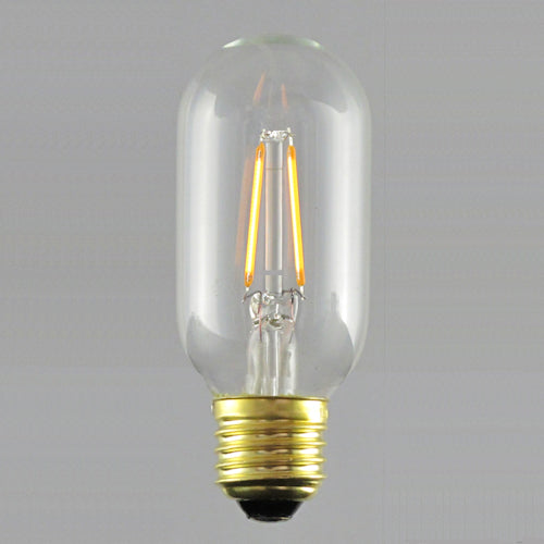 Sival LED Filament T14 Tubular Bulb, 2W, Clear - (Medium Base/E27), 25-Pack