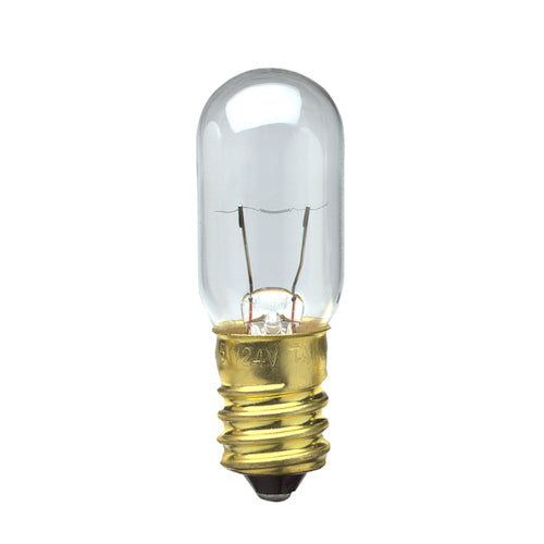 Sival T5½ Miniature Tubular Amusement Bulbs, Various Watts and Volts, Clear - E14 Base 0 Bulbs, 8W, 60V, 50-Pack