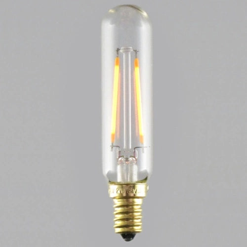 LED Filament Bulb, T6, 2200K, clear, glass, E12, 2W - (10 pa