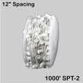 Sival C7 commercial Christmas light spool 1000 ft white wire, 1,000 E12 sockets, XSC1000W122