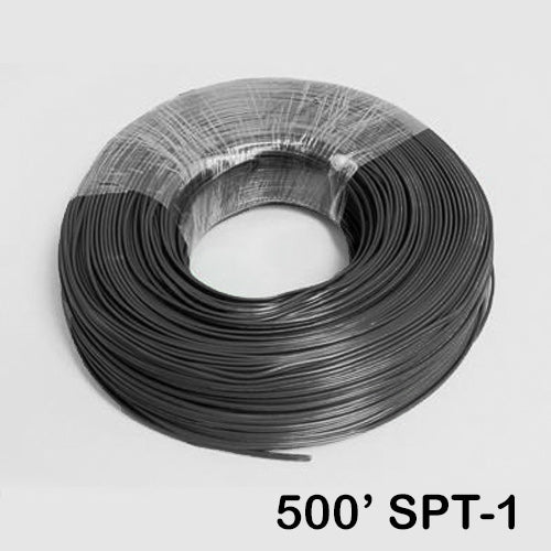Sival 500ft Black, White, or Green Plain Lead Wire, 18AWG & SPT-1