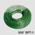 Sival 500ft Black, White, or Green Plain Lead Wire, 18AWG & SPT-1
