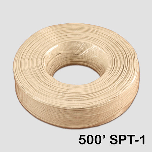 Sival 500ft Black, White, or Green Plain Lead Wire, 18AWG & SPT-1